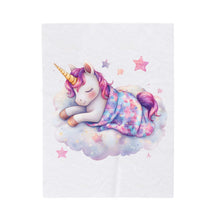 Dreamy Unicorn Velveteen Plush Blanket | Cozy Soft Throw for Kids & Nursery Decor