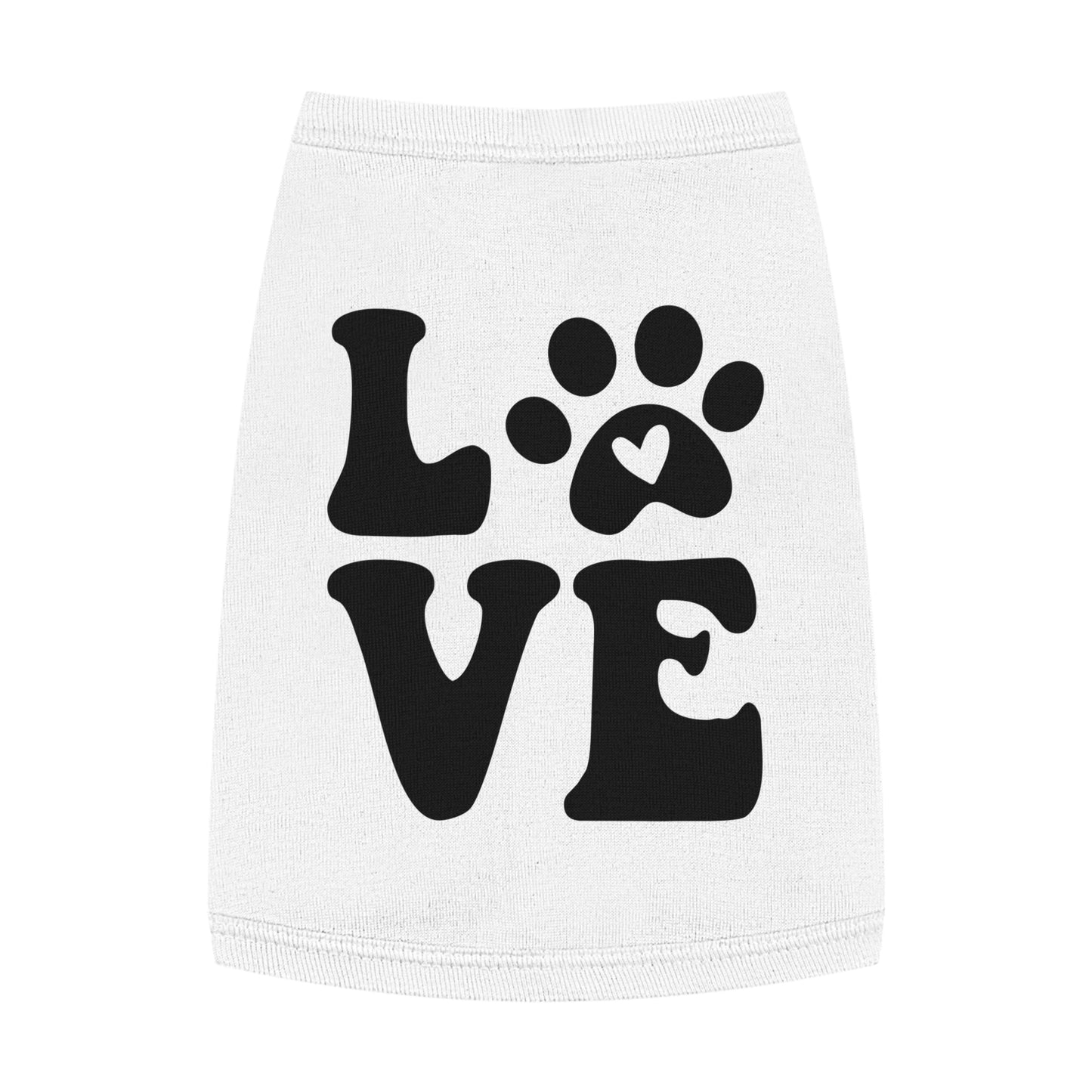 Cute Pet Tank Top - 'Love' Design for Dogs and Cats