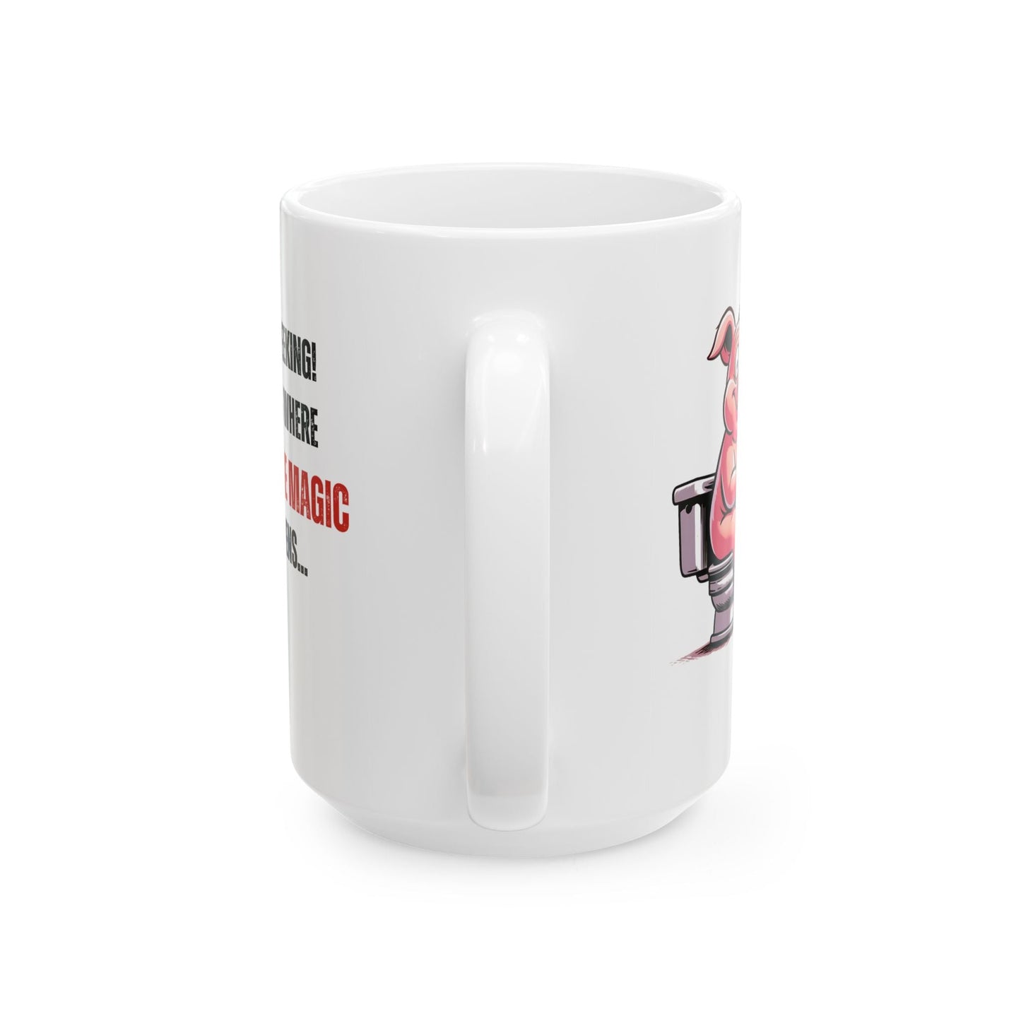 Funny Ceramic Mug - 'No Peeking!' Pig Design - Perfect Gift for Friends or Family | Purrfect Pet Haven