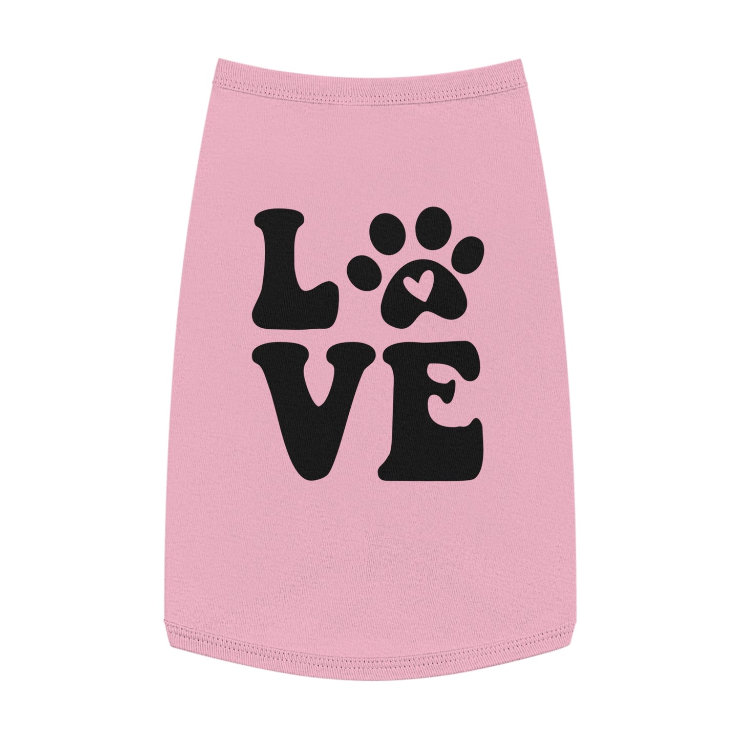 Cute Pet Tank Top - 'Love' Design for Dogs and Cats