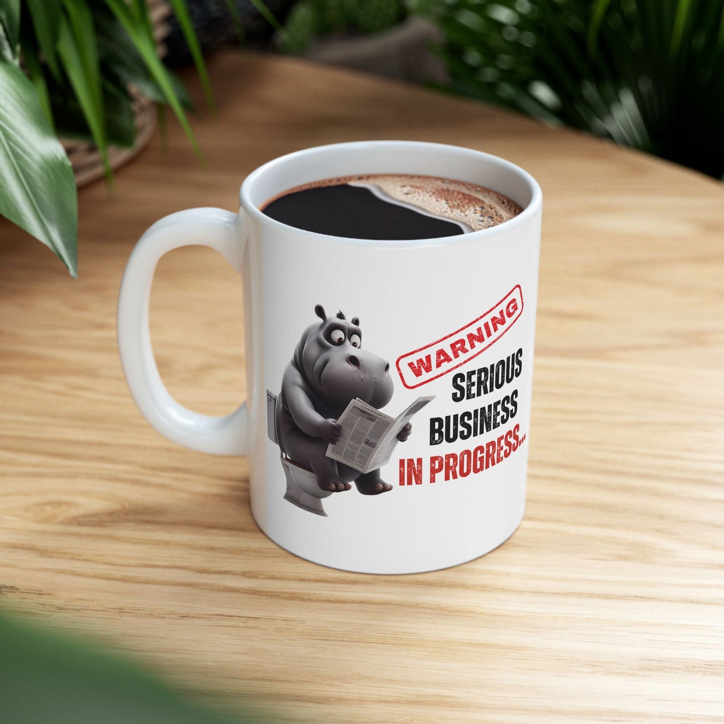 Funny Toilet Humor Ceramic Mug - 11oz & 15oz Coffee Cup for Adults | Purrfect Pet Haven