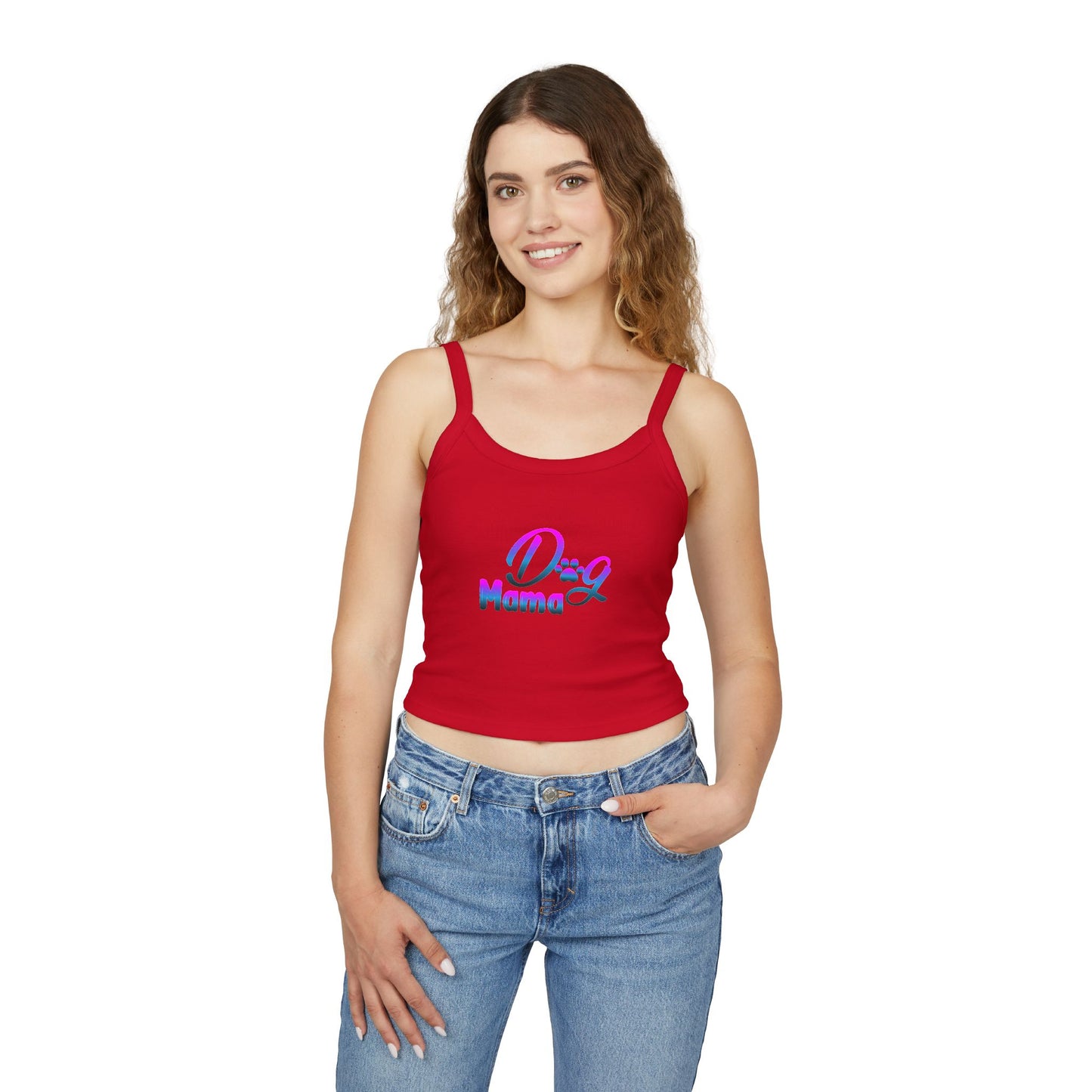 Dog Mama - Spaghetti Strap Tank Top