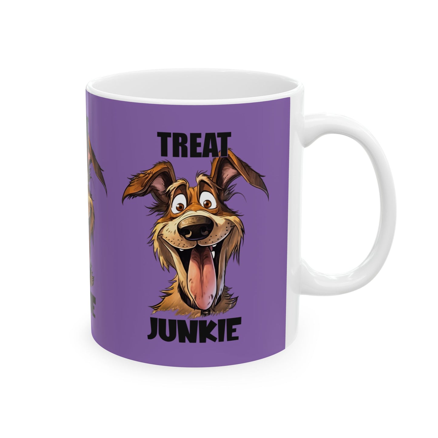 Funny Dog Lover Mug - 'Treat Junkie' - Perfect Gift for Pet Owners | Purrfect Pet Haven
