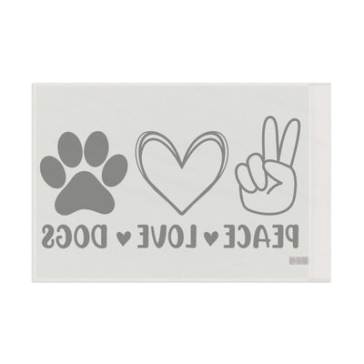 Peace Love Dogs Flag - Cute Home Decor for Dog Lovers