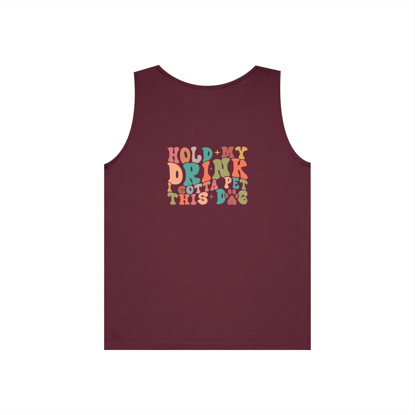 Cute Pet Lover Tank Top, Stay Pawsitive Tank, Funny Dog Lover Shirt