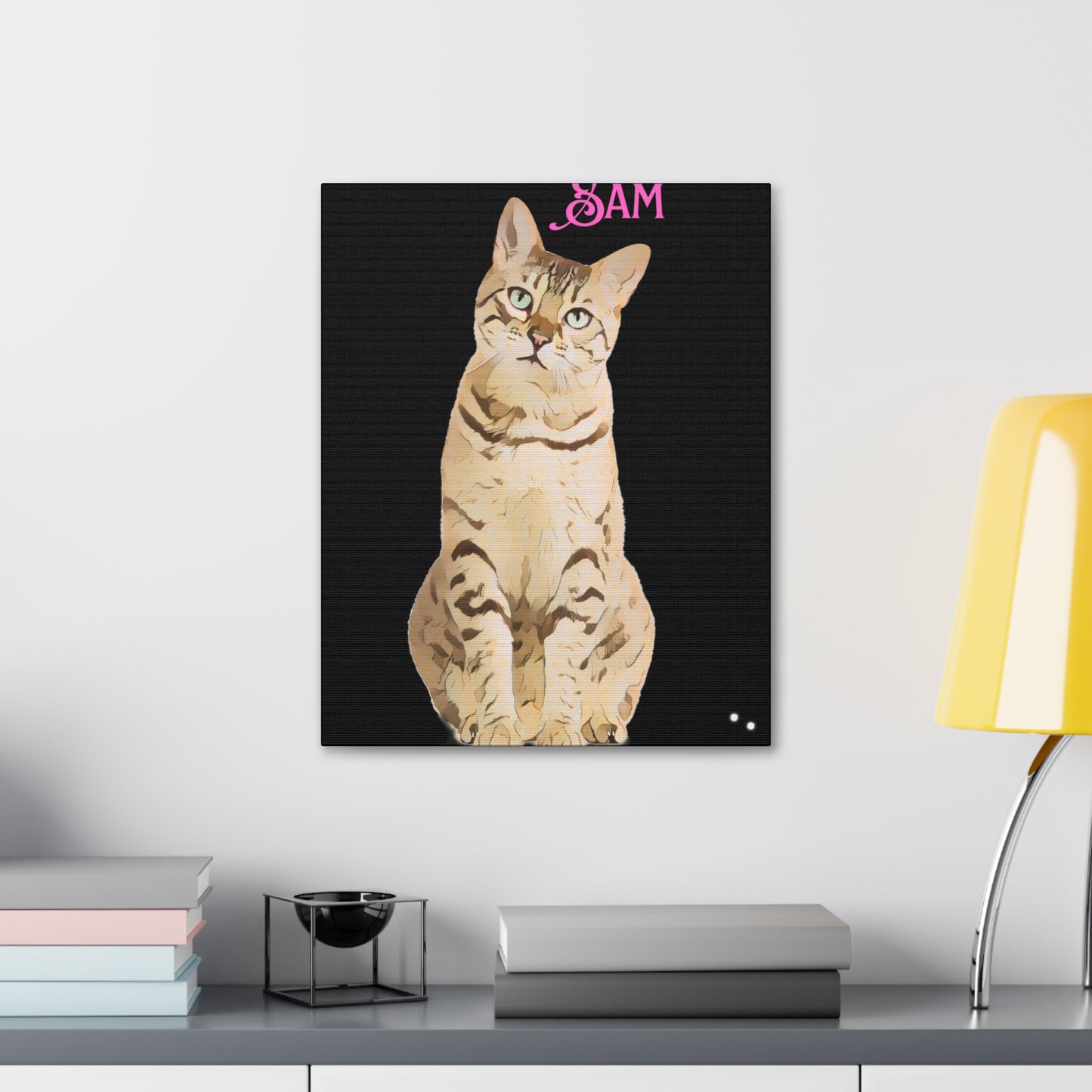 PAW-sonalized Black Canvas Print | Upload Photo~Choose size | Purrfect Pet Haven