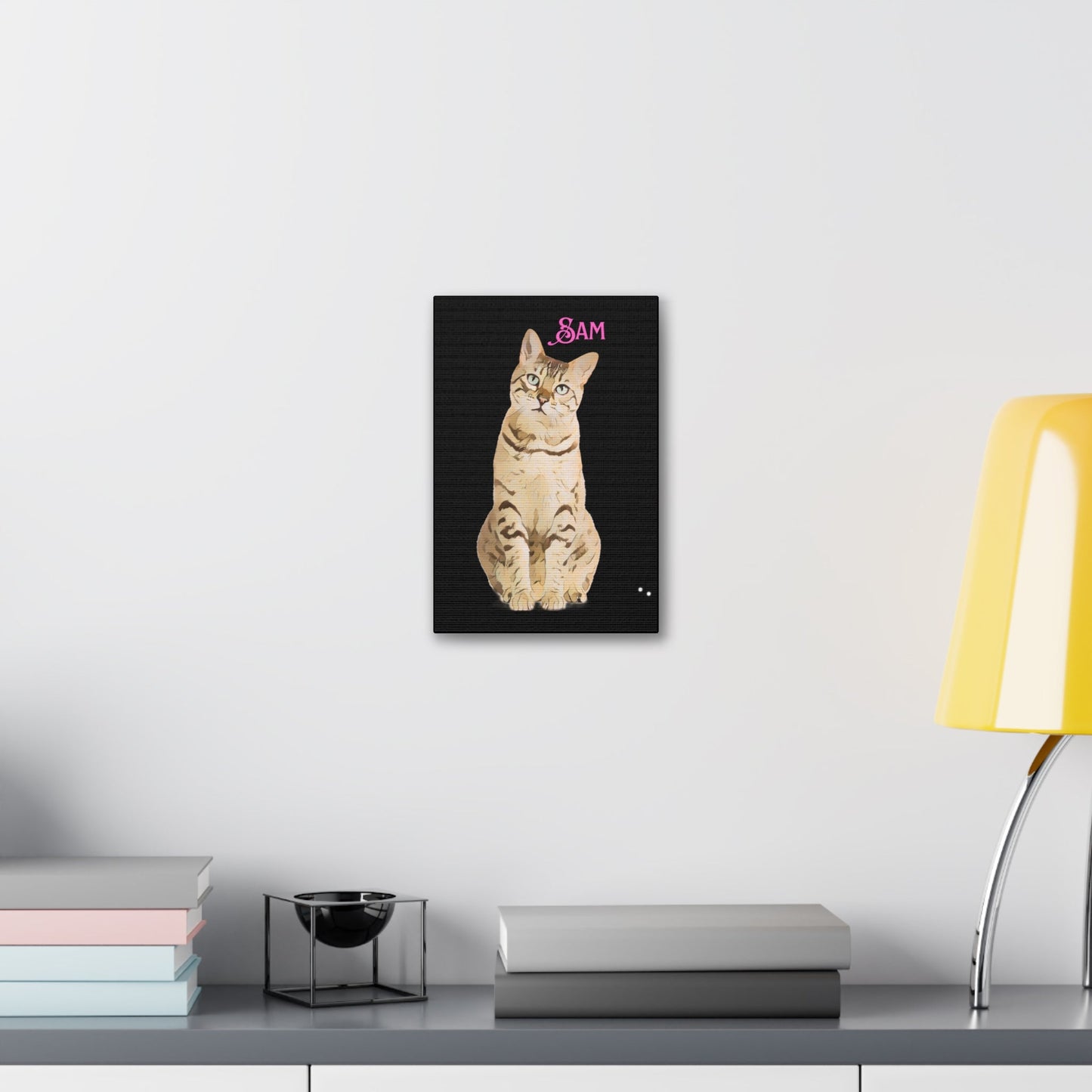 PAW-sonalized Black Canvas Print | Upload Photo~Choose size | Purrfect Pet Haven
