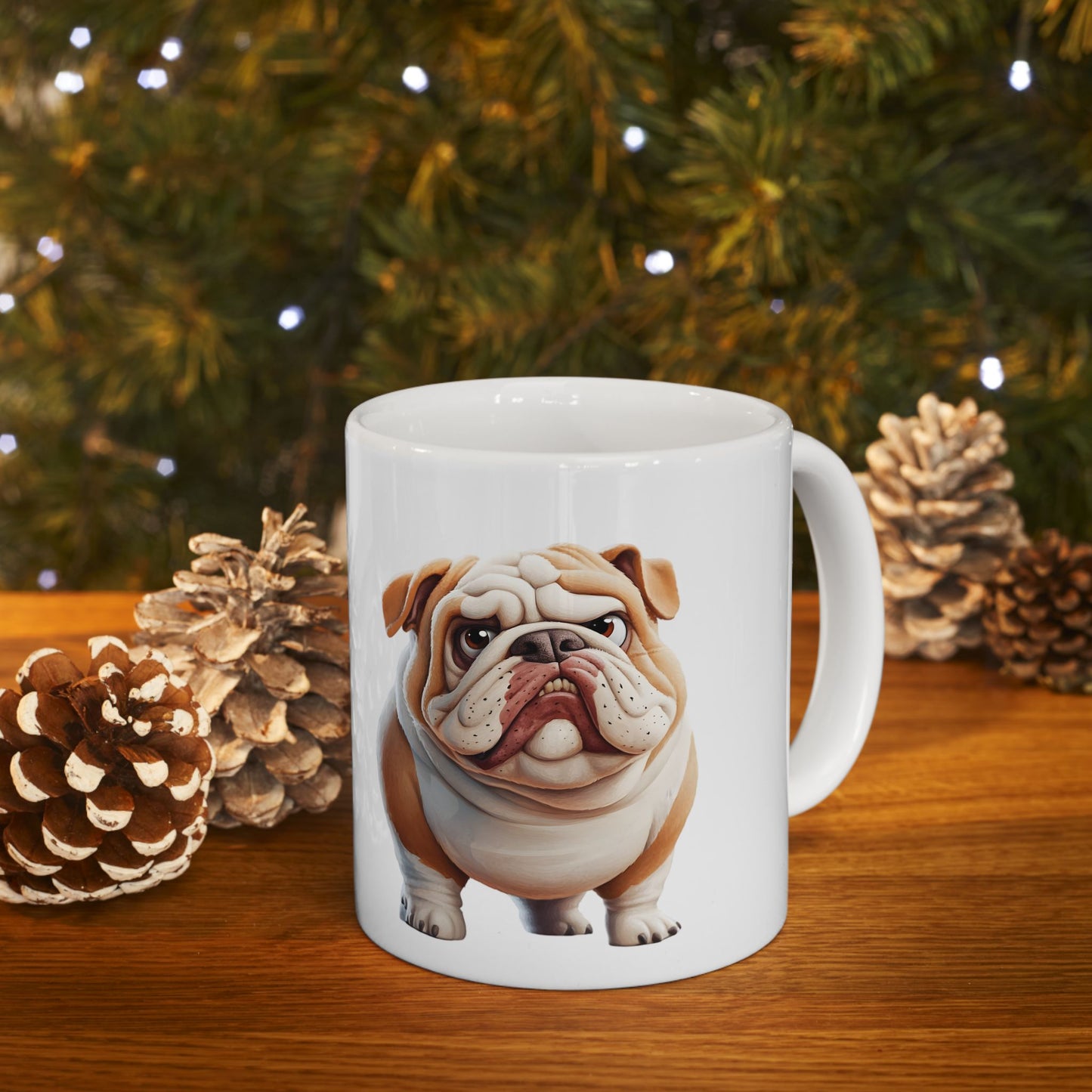 Bulldog Ceramic Mug – Perfect for Dog Lovers, 11oz & 15oz