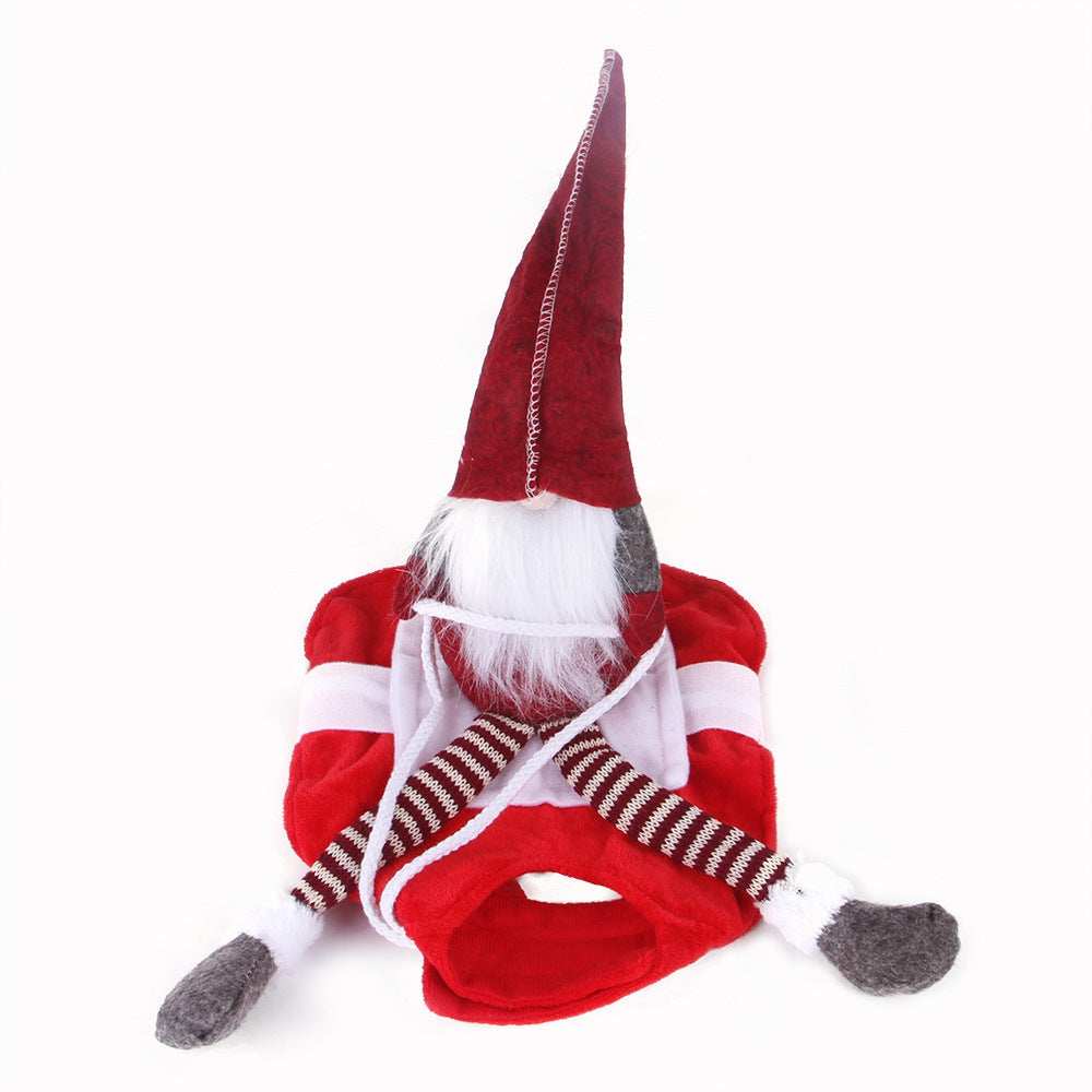 Christmas Santa Pet Outfit - Holiday Riding Style Dog Costume - Purrfect Pet Haven