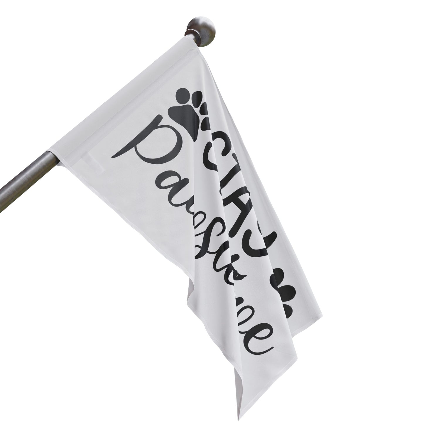 Paw Print Flag - Stay Pawsitive Home Decor