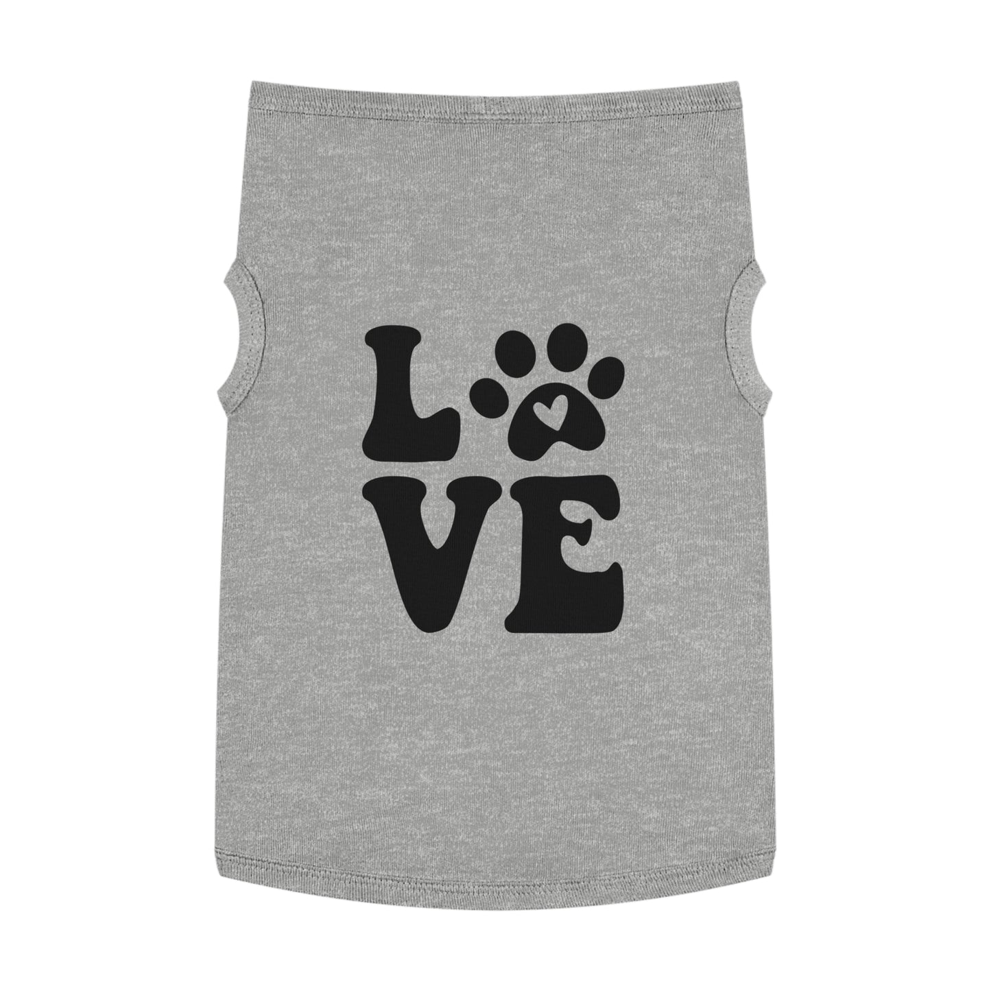 Cute Pet Tank Top - 'Love' Design for Dogs and Cats