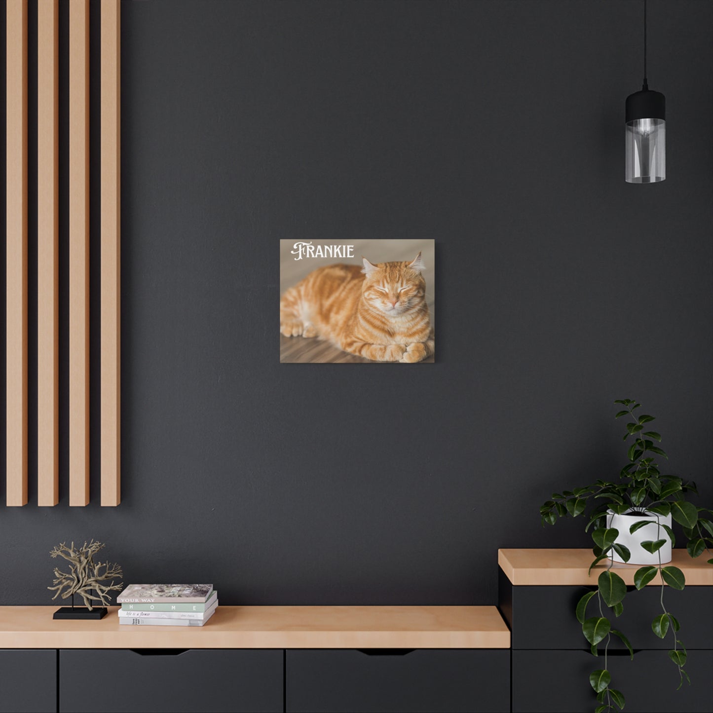 Personalized Landscape Photo Canvas Wall Art - Stretch Framed Print for Pet Lovers