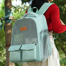 Pastel Color Breathable Large Capacity Foldable Pet Bag Backpack