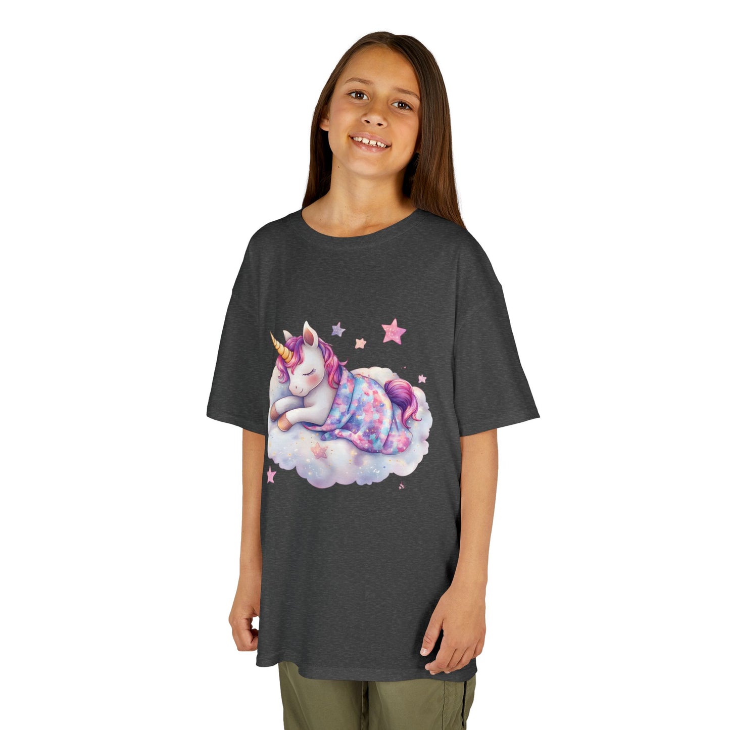 Dreamy Unicorn Kids Heavy Cotton Tee - Cute & Cozy for Everyday Adventures | Purrfect Pet Haven