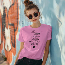 Journey of Life with a Dog T-Shirt - Dog Parent Adventure - Purrfect Pet Haven