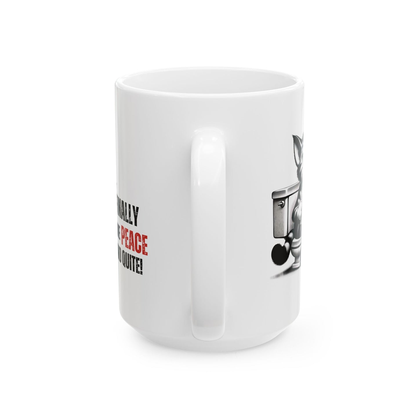 Funny Cat Ceramic Mug – "Finally Some Peace and Quiet!" – Perfect Gift for Cat Lovers | Purrfect Pet Haven