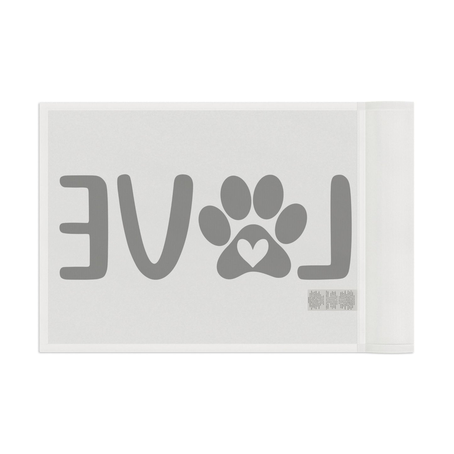 Pet Love Flag - Heart Paw Print Decor