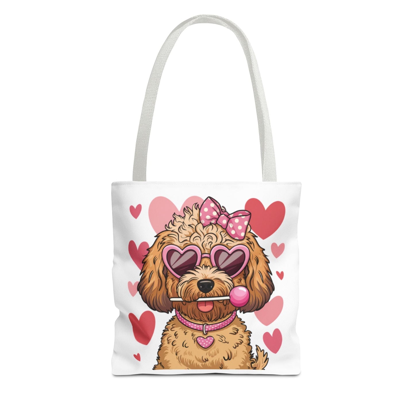 Cute Dog Lover Tote Bag with Heart Design | Purrfect Pet Haven