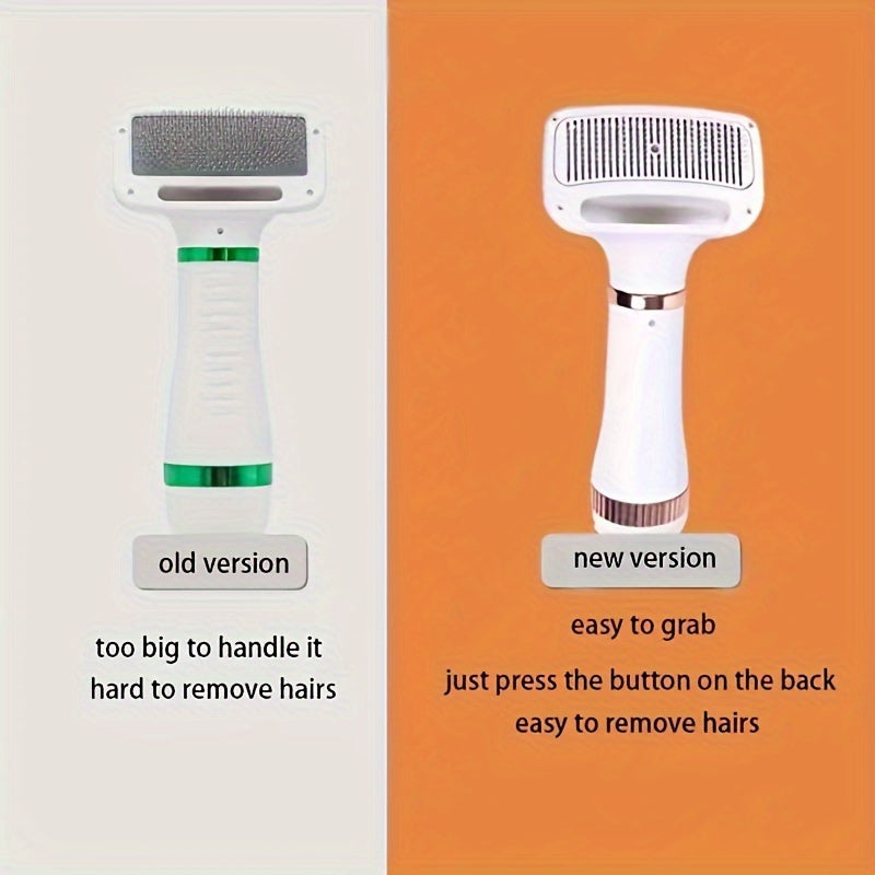 2-in-1 Portable Pet Hair Dryer And Grooming Brush For Dogs And Cats