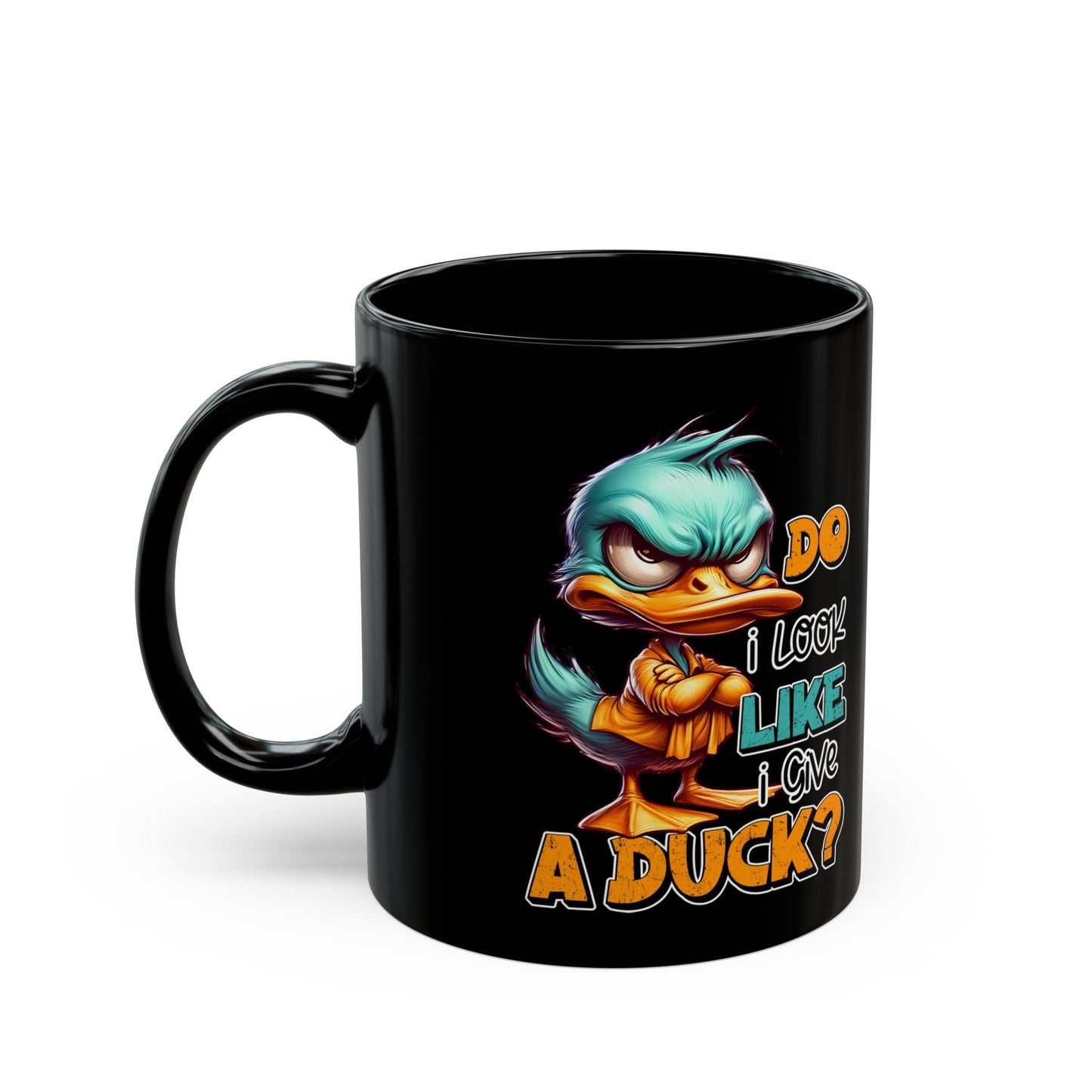 Funny Duck Quote Black Mug - 11oz & 15oz - Perfect Gift for Duck Lovers | Purrfect Pet Haven