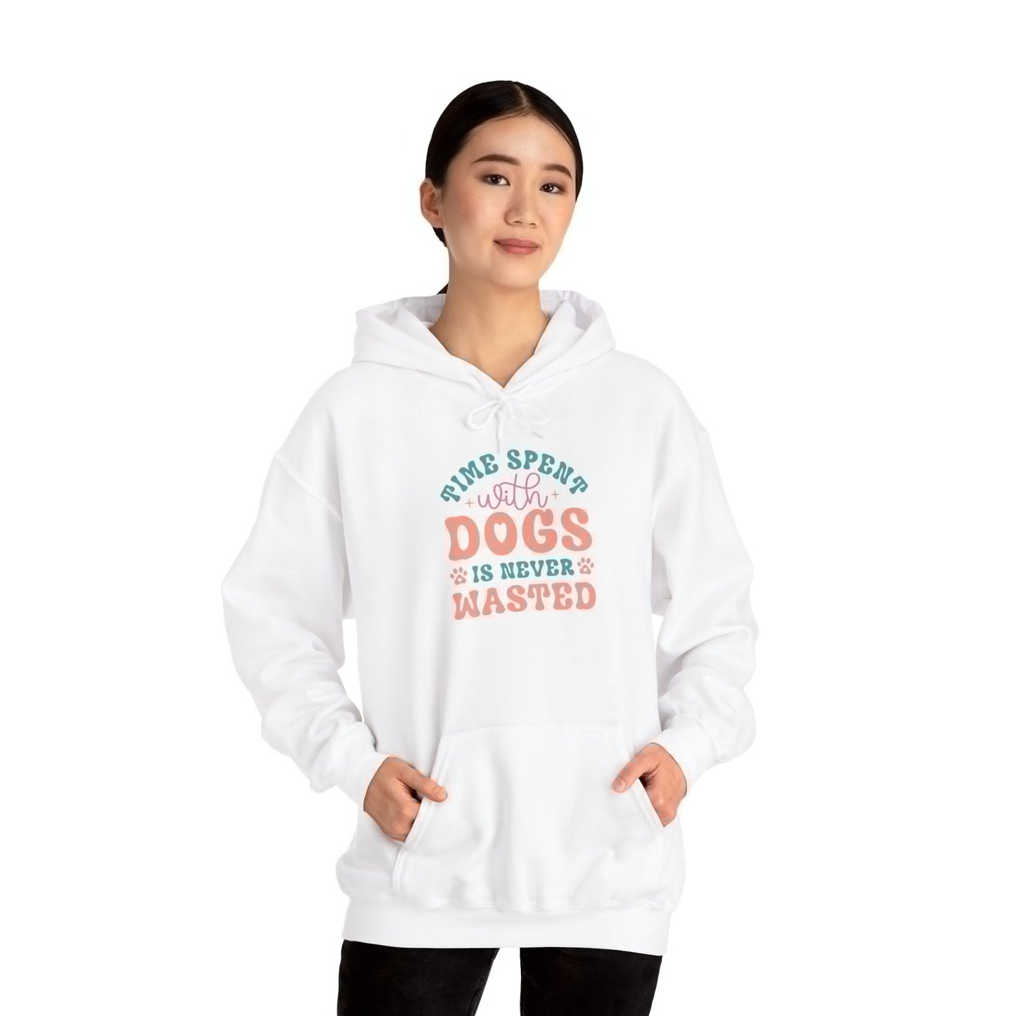 Time Spent with Dogs Hoodie - Perfect for Dog Lovers | Purrfect Pet Haven