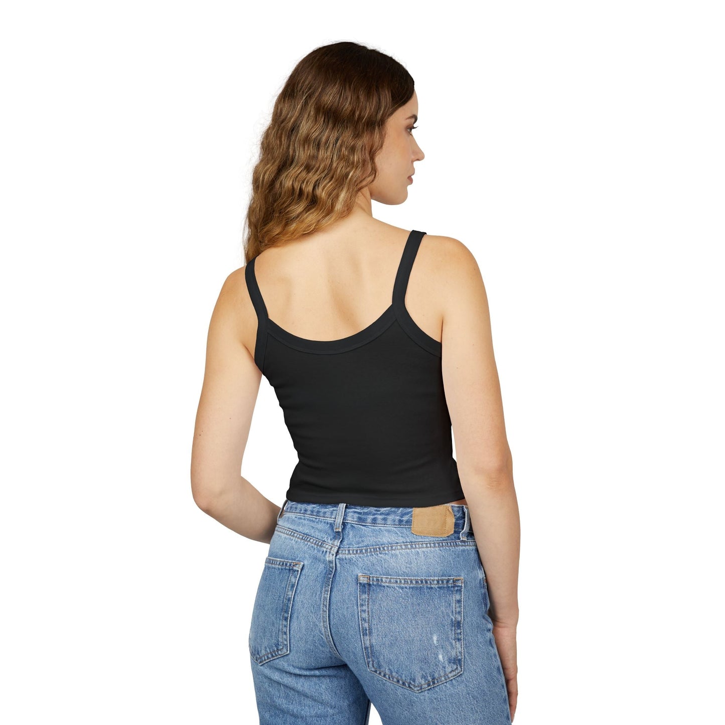 Cool Goldendoodle Blowing Bubble - Women's Spaghetti Strap Tank Top | Purrfect Pet Haven