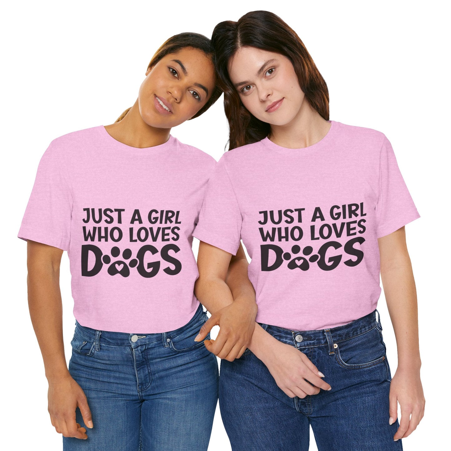 Dog Lover Unisex Tee - Just a Girl Who Loves Dogs | Purrfect Pet Haven