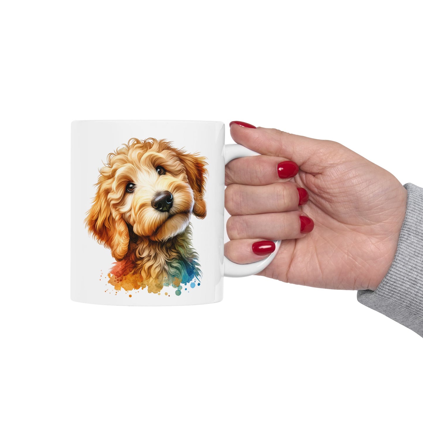 Cute Goldendoodle Dog Lovers Ceramic Mug - 11oz & 15oz - Perfect Gift for Doodle Owners