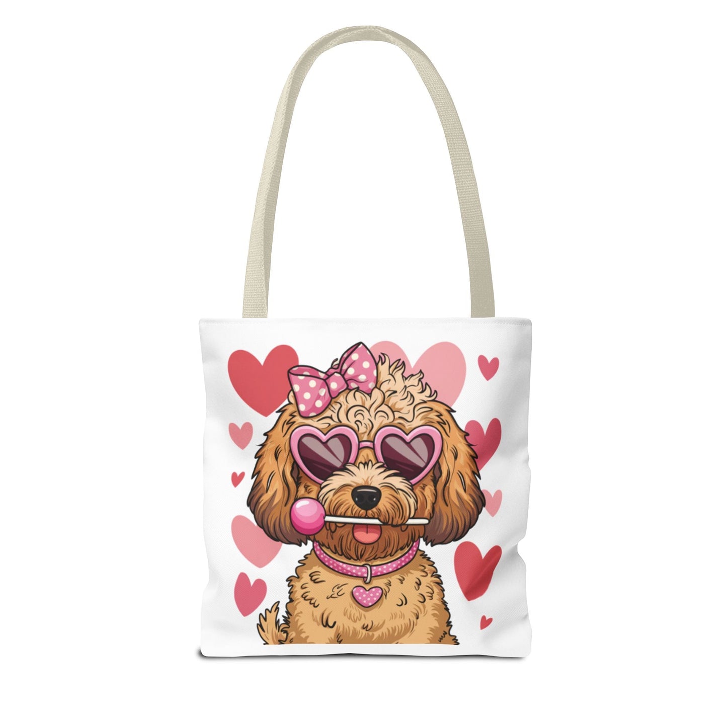 Cute Dog Lover Tote Bag with Heart Design | Purrfect Pet Haven