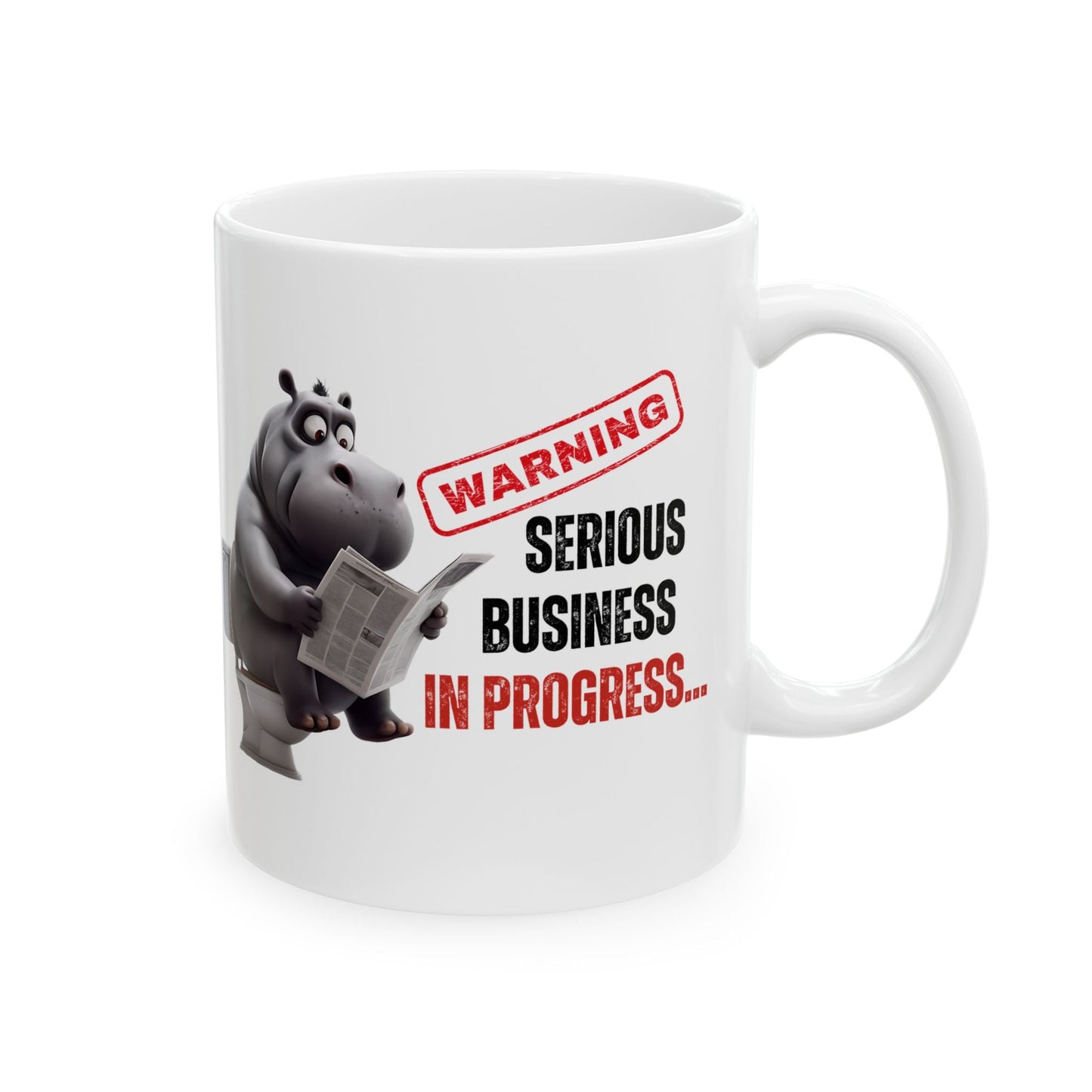 Funny Toilet Humor Ceramic Mug - 11oz & 15oz Coffee Cup for Adults | Purrfect Pet Haven