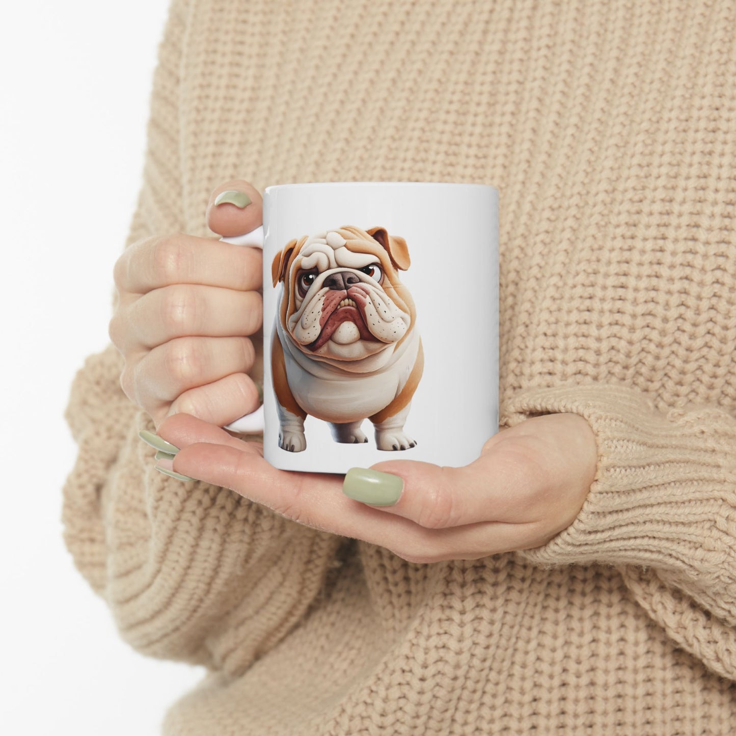 Bulldog Ceramic Mug – Perfect for Dog Lovers, 11oz & 15oz
