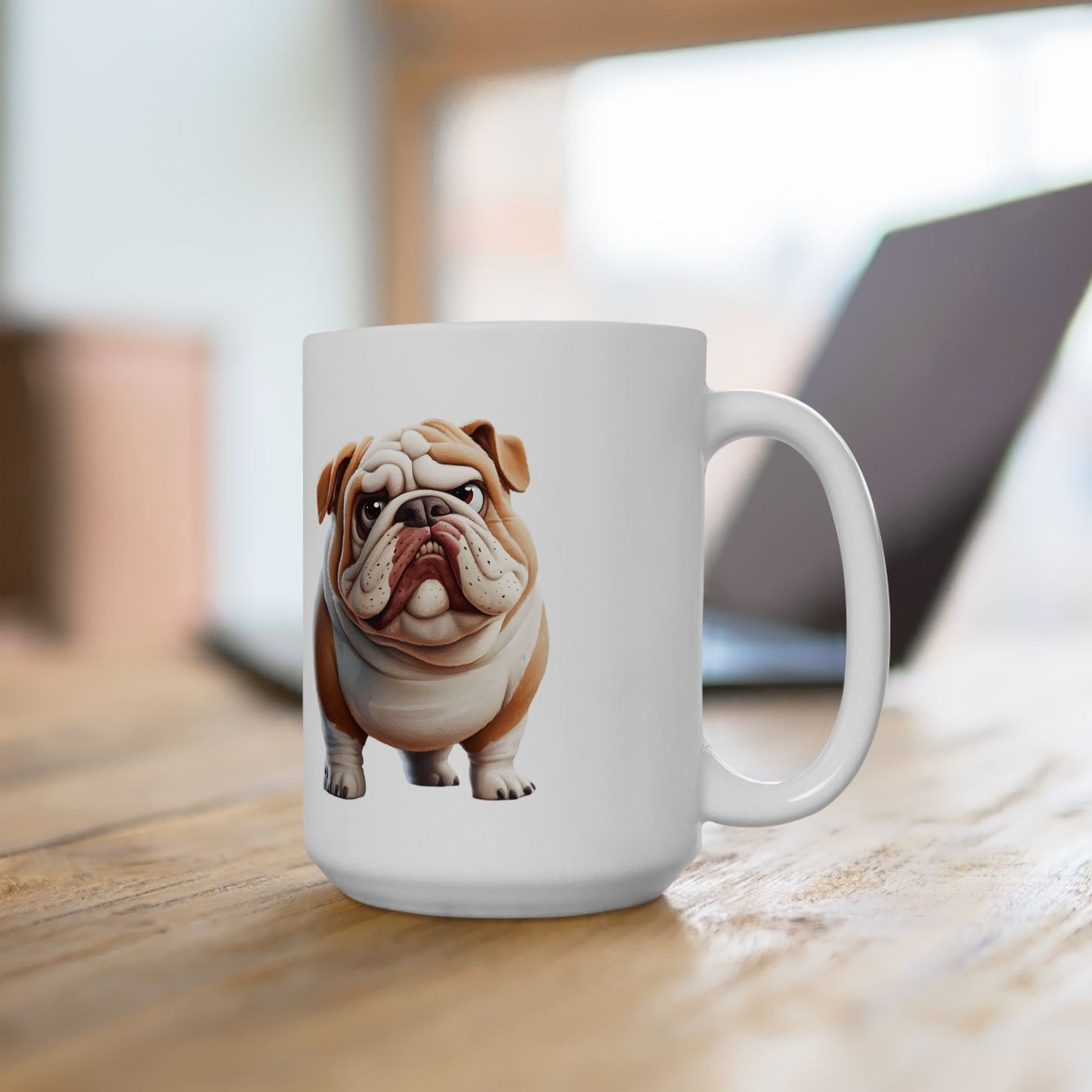 Bulldog Ceramic Mug – Perfect for Dog Lovers, 11oz & 15oz