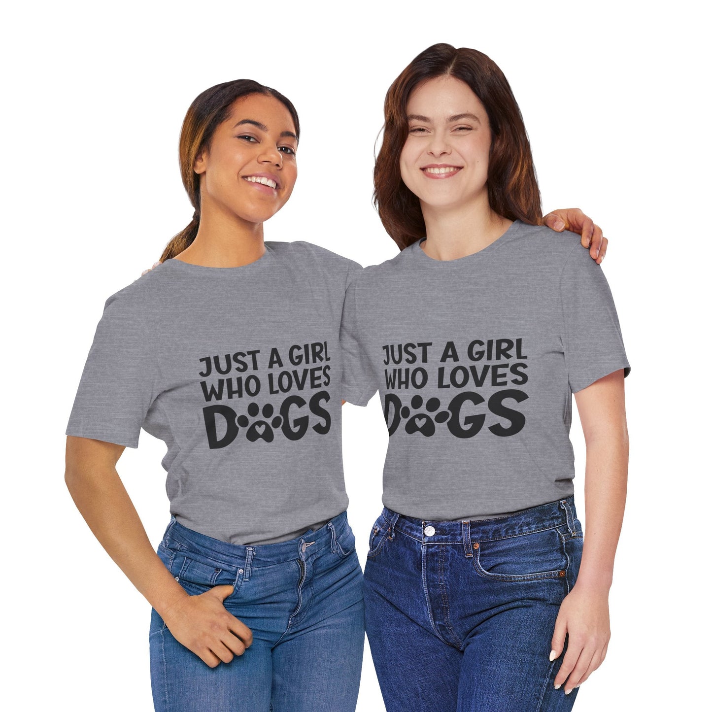 Dog Lover Unisex Tee - Just a Girl Who Loves Dogs | Purrfect Pet Haven