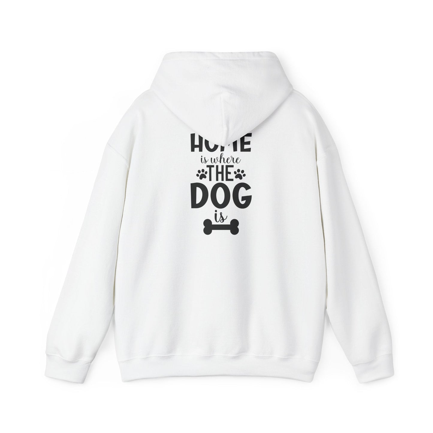 Home is Where the Dog Is Unisex Heavy Blend™ Hooded Sweatshirt | Purrfect Pet Haven