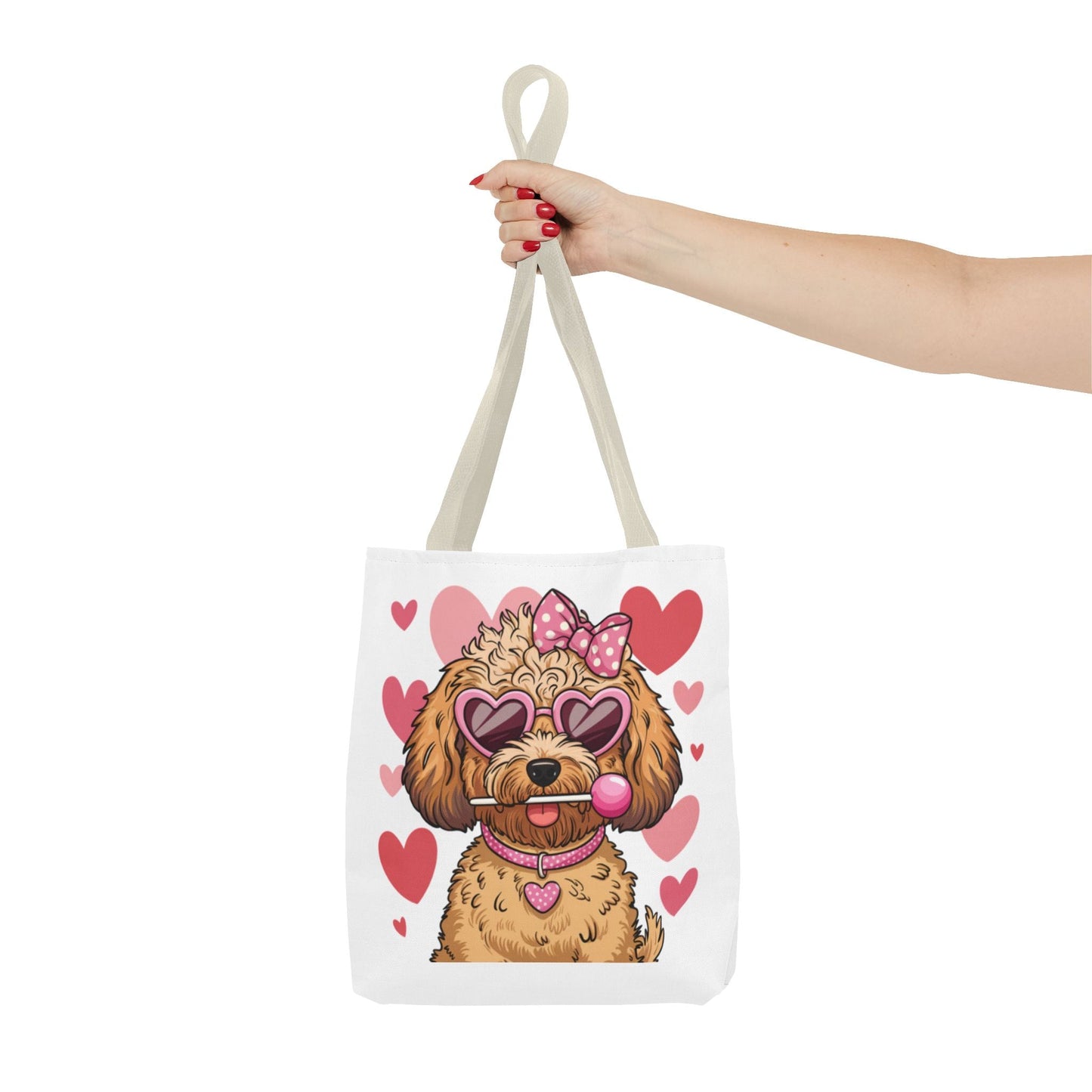 Cute Dog Lover Tote Bag with Heart Design | Purrfect Pet Haven