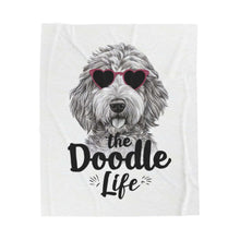 Doodle Life Plush Blanket - Cozy Goldendoodle Lover Gift
