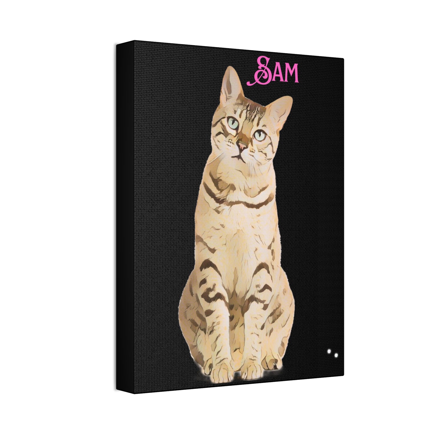 PAW-sonalized Black Canvas Print | Upload Photo~Choose size | Purrfect Pet Haven