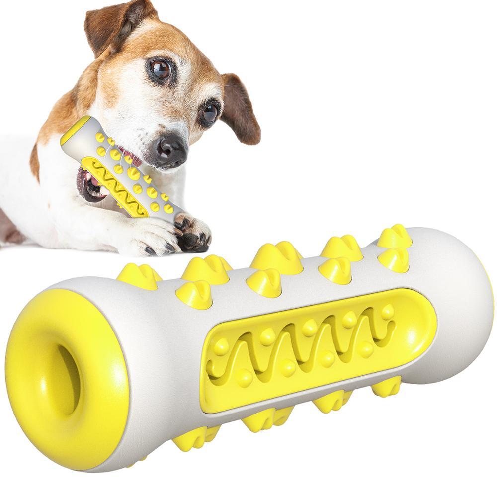 Indestructible Dog Squeaky Toys - Tough Toothbrush Chew Toy for Aggressive Chewers