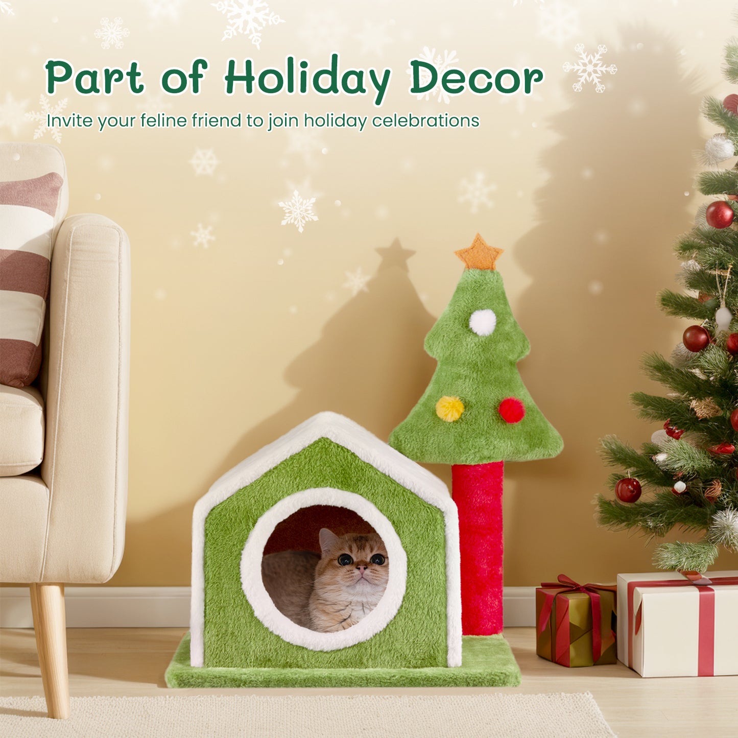 Cat House Christmas Tree - Cat Climbing Frame