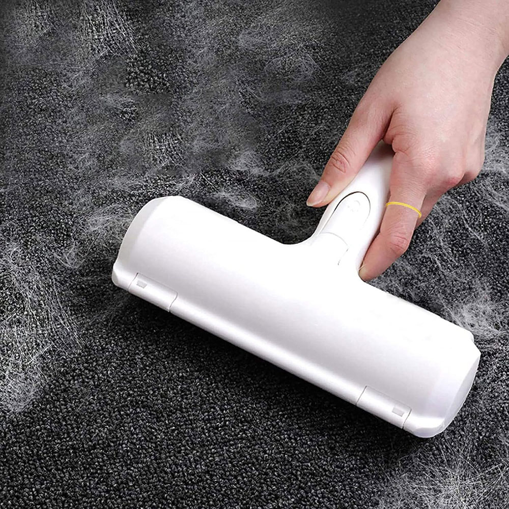 One-Handed Lint Removal Pet Hair Remover Roller - Blue | Purrfect Pet Haven