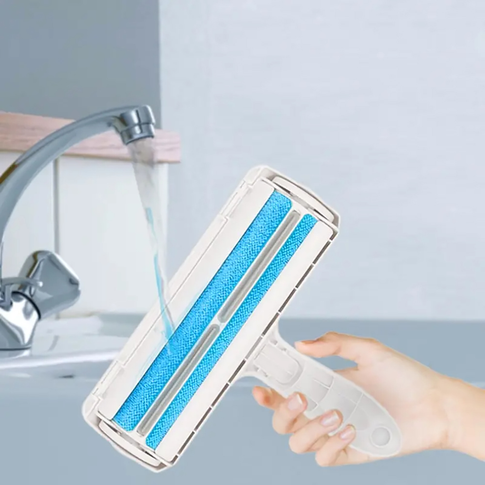 One-Handed Lint Removal Pet Hair Remover Roller - Blue | Purrfect Pet Haven