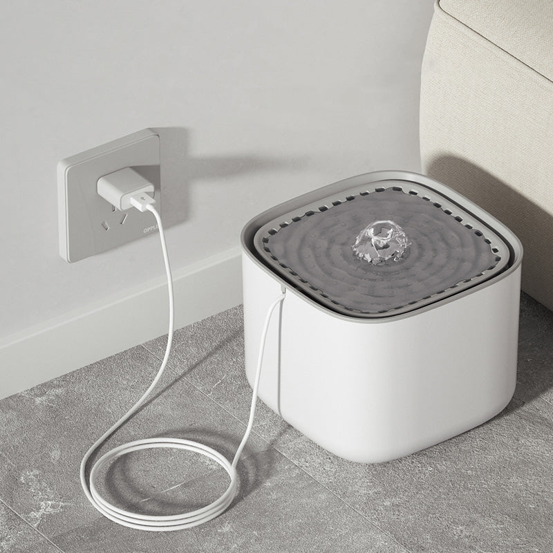 USB Electric Mute 3L Auto Recirculating Cat Water Fountain with Auto Recirculation | Purrfect Pet Haven