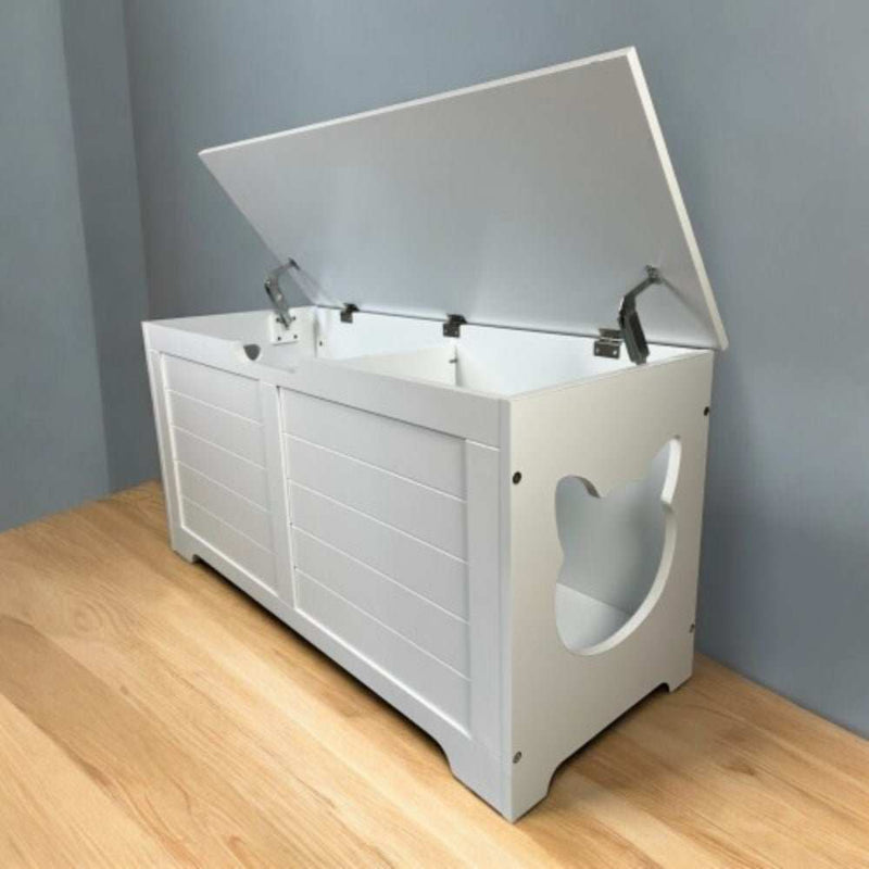 Top Opening Cat Litter Box Enclosure Furniture | Purrfect Pet Haven