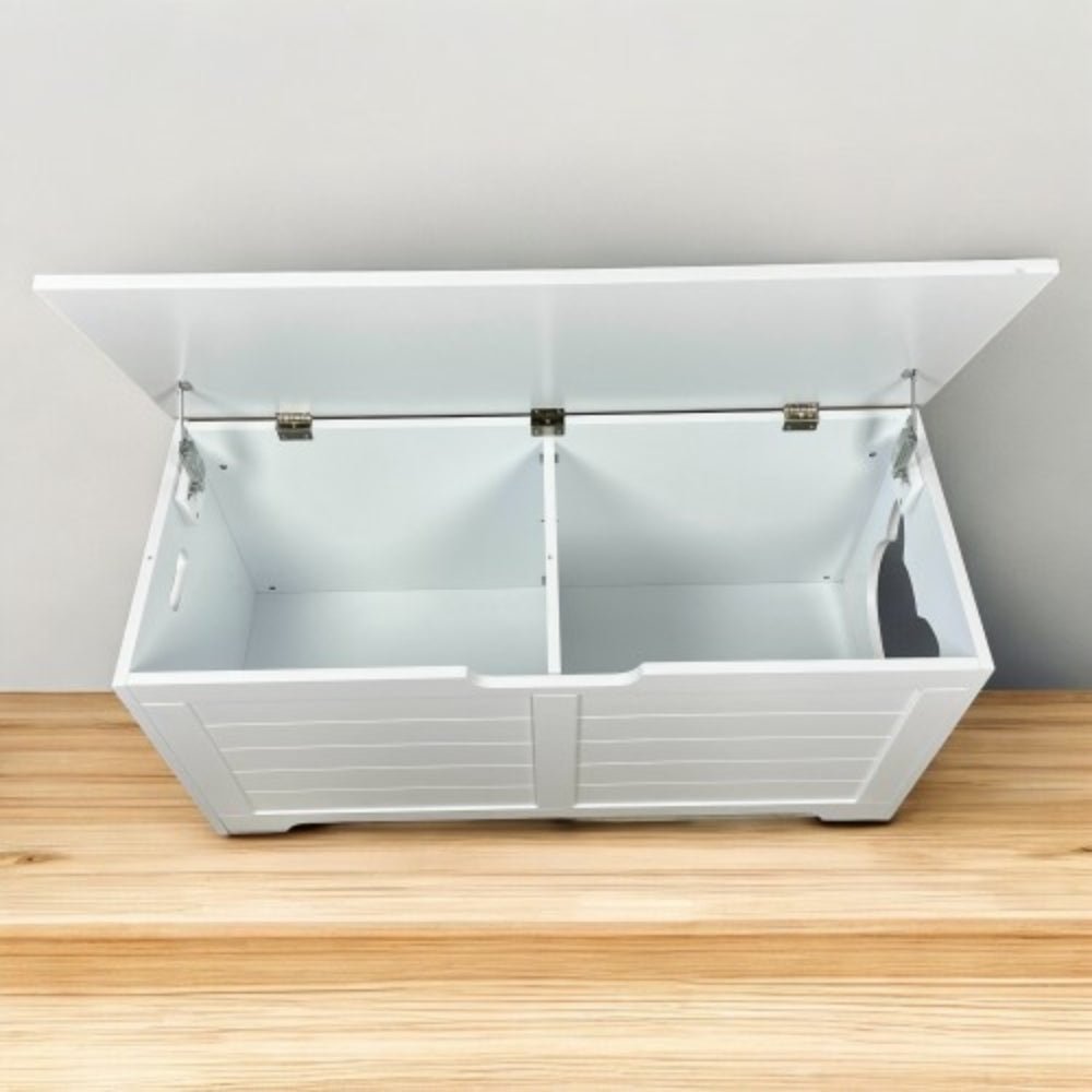Top Opening Cat Litter Box Enclosure Furniture | Purrfect Pet Haven