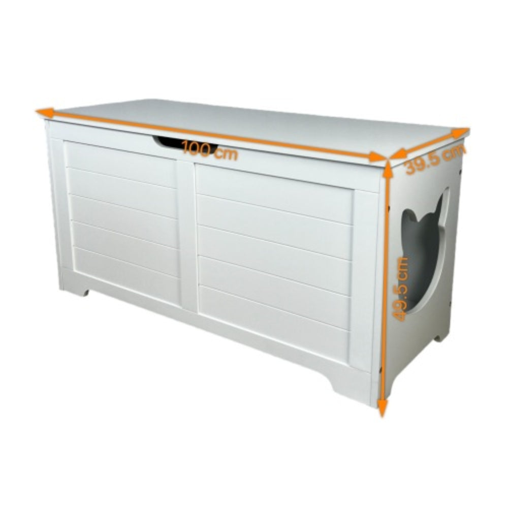 Top Opening Cat Litter Box Enclosure Furniture | Purrfect Pet Haven