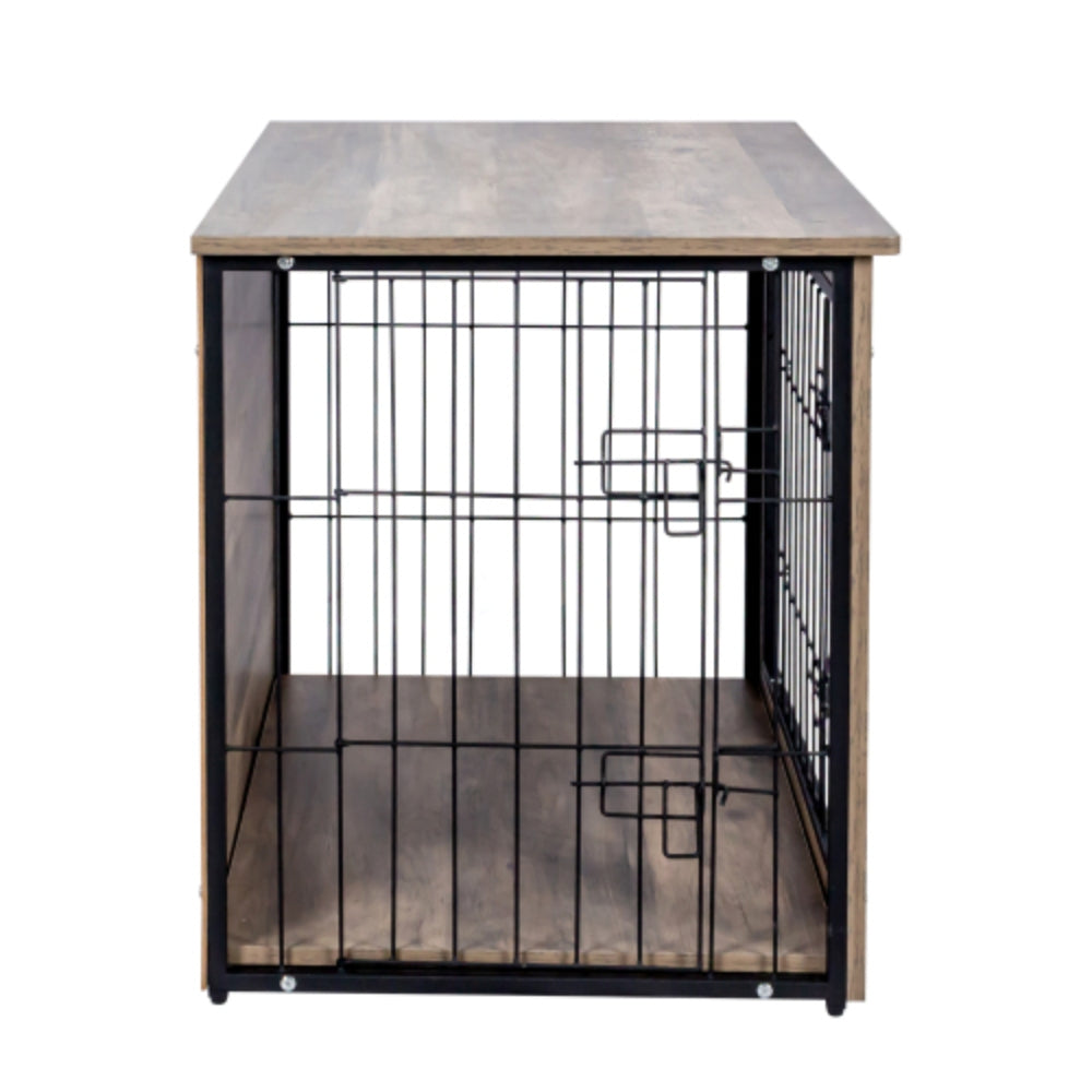 Medium Wooden Dog Crate with Double Doors | Purrfect Pet Haven