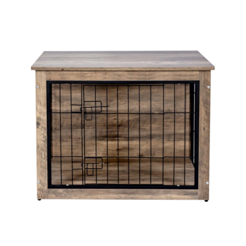 Medium Wooden Dog Crate with Double Doors | Purrfect Pet Haven