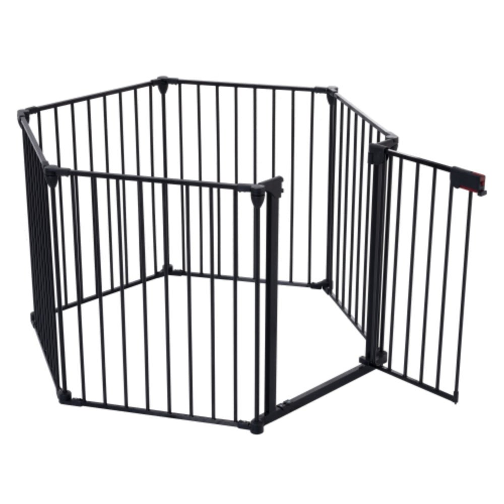 150 inch Adjustable Play Yard with 6 Panels for Safety | Purrfect Pet Haven