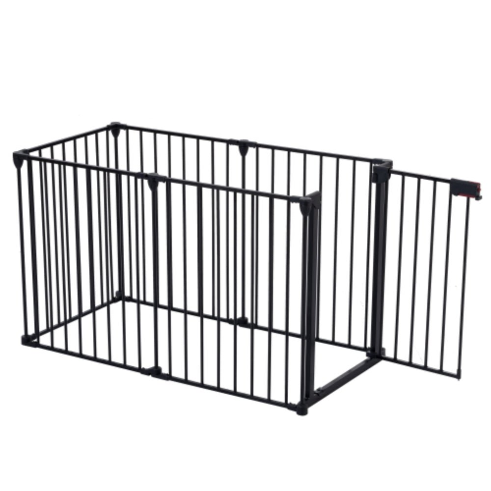 150 inch Adjustable Play Yard with 6 Panels for Safety | Purrfect Pet Haven