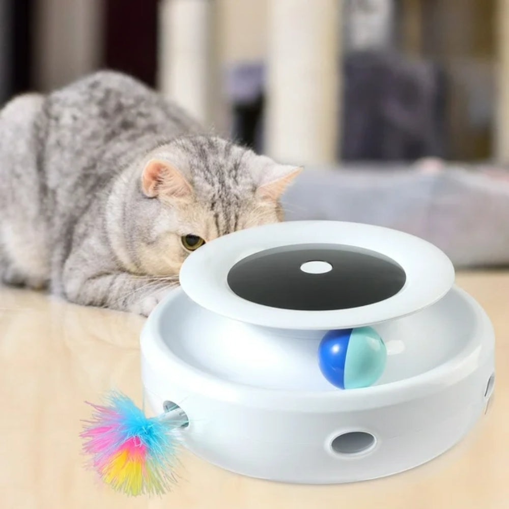 Electric Interactive Toy Pet Set 2 in 1 Smart Feather Fun Ball | Purrfect Pet Haven
